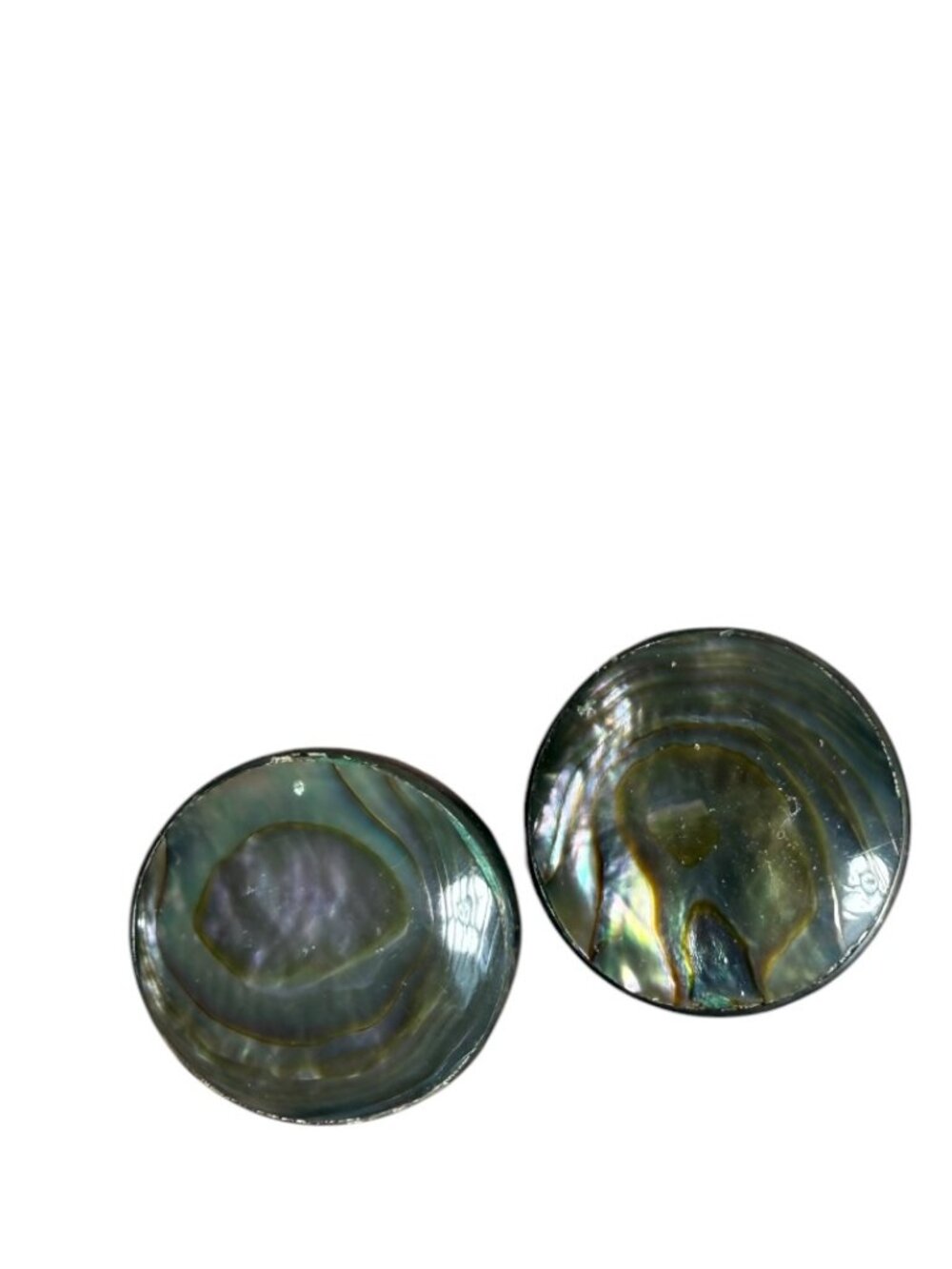 Vintage Alpaca Abalone Shell Cufflinks